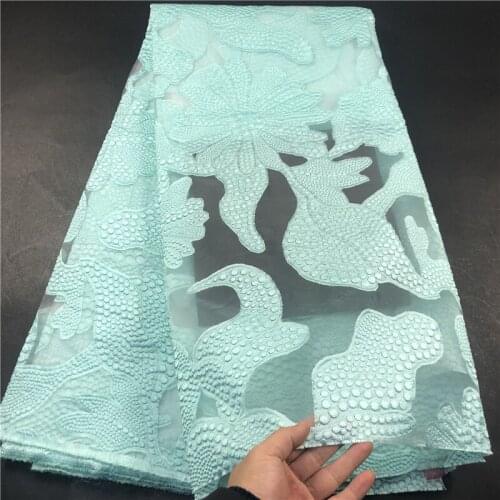 Latest Jacquard Fabric Brocade Lace Tissu Top Selling African Tulle Net Lace Fabric Brocade Fabric for Nigerian Wedding OP08