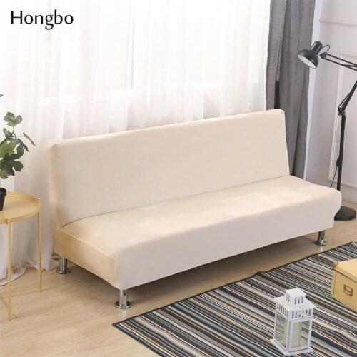 Hongbo Solid Color All-inclusive Tight Wrap Sofa Cover Spandex Polyester Sofa Bed Universal Towel without Armrest Folding