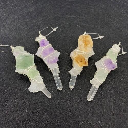 Wholesale Multi-color Irregular Shape Pendant Crystal Material for Jewelry Making DIY Handmade Accessories Beaded Decoration