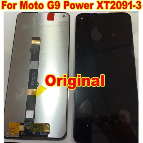 Original Best Glass Sensor LCD Display Touch Screen Digitizer Assembly For Motorola Moto G9 Power XT2091-3 Phone Pantalla Parts