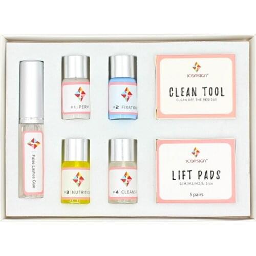 Professional Mini Eyelash Perming Kit for eyelash lifting Cilia extension perming set with Perm Rods Glue Curling and Nutritious