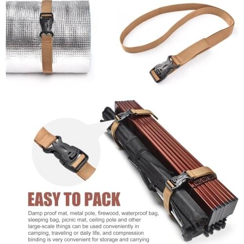 Travel Outdoor Camping Cargo Belt Fixing Tied Strap Travelling Easy Carrying Adjustable Baggage Storage Durable Parts