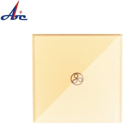 EU Standard 1 Way Fan Switch 86*86*33mm Remote Fan Touch Switch Automation Touch ON/OFF Switch Crystal Glass Panel Screen Switch