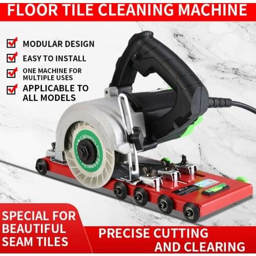 220V Floor Tile Cleaning And Cutting Angle Grinder Tile Special Electric Tool Beauty Seam Hook Dust-free Cutting Seam Machine