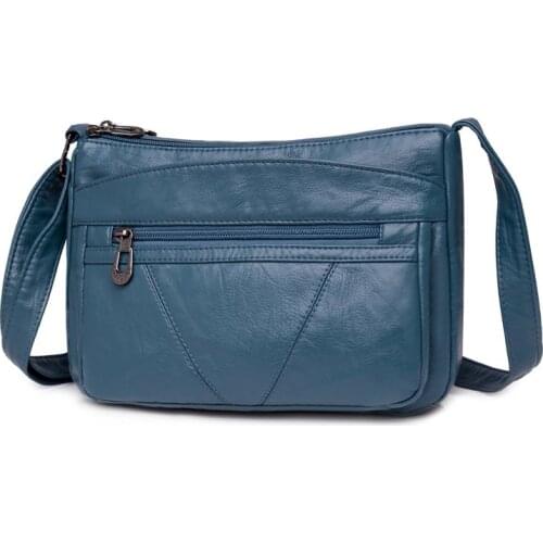 Annmouler Vintage Women Handbag Purse Pu Leather Shoulder Bag Pockets Crossbody Bag Luxury Bags for Girls Mochila