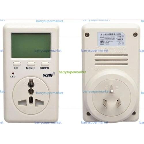 WF-D02A Saving Energy Wanf Mini WATT Electricity Power Energy Meter Tester Ammeter Monitor AC Voltage Taiwan Plug
