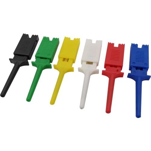 20Pcs Test Hooks Clips For Logic Analyzers Logic Test Clip Flattening Test Flat Hook Connection