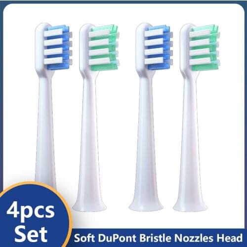 4pcs Brush Head Clean for DR BEI C1 Oral Care Teeth Toothbrush Action Brush Heads Electric Replacement DuPont Tooth Brush Heads