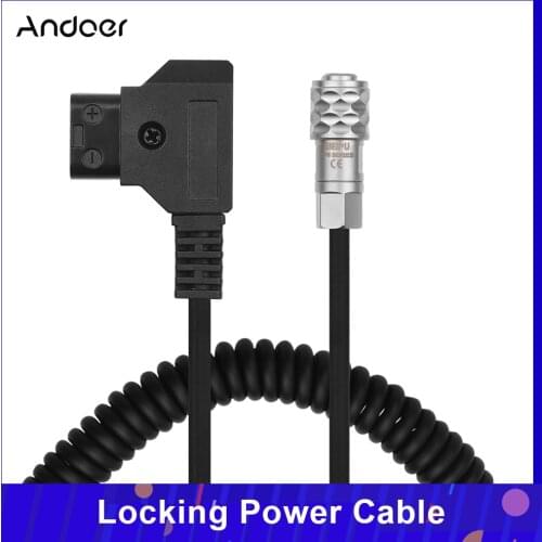 Andoer D-Tap to BMPCC 4K 2 Pin Locking Power Cable For Blackmagic Pocket Cinema Camera 4K