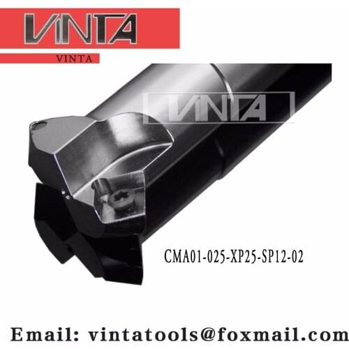 Free shipping CMA01-025-XP25-SP12-02 Chamfer Milling Tools for Inserts SPMT120408