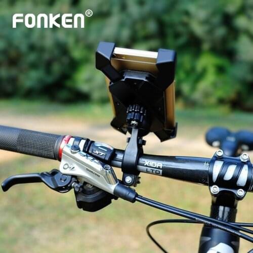 FONKEN Phone Holder For Bike Phone Mount Motorcycle Handlebar Cycling Bracelet Mountain Bike GPS Holder For Samsung Iphon Xiaomi