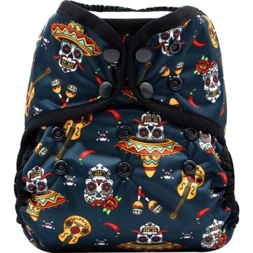 Double Gussets Baby Diapers One Size Reusable Cloth NAPPY Waterproof PUL Nappies Diaper Cover Wrap To Use With Flat or Fitted