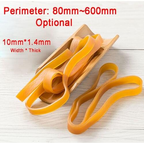 500g Perimeter 80-600mmYellow Quality Elastic Rubber Bands Sturdy Stretchable Packaging Band Loop O Rings For Home School Office