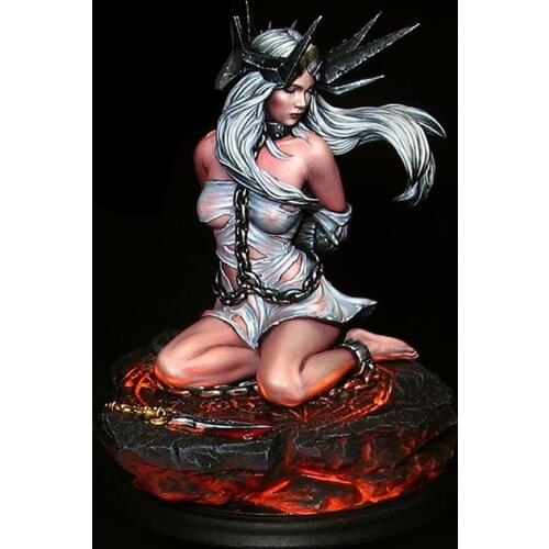 Resin Figure 1/24 70mm ancient woman sit Model Unassambled Unpainted Figure Building Kit