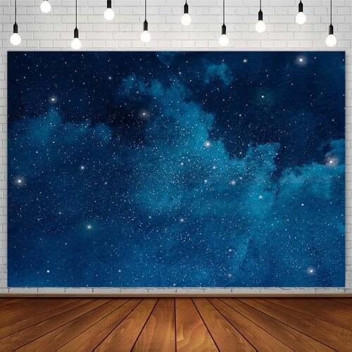 Baby Shower Backdrop Night Sky Twinkle Little Star Child Birthday Photography Background Photo Studio Photozone Photophone Decor