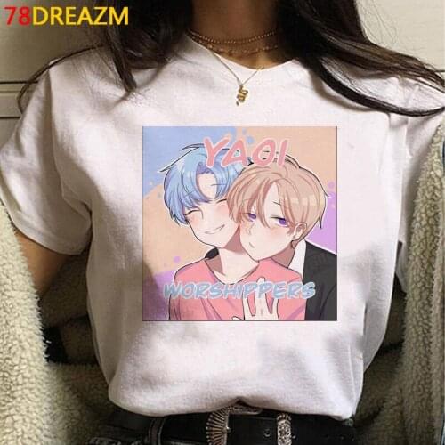 Yuri on Ice t-shirt male harajuku casual white t shirt summer top top tees kawaii
