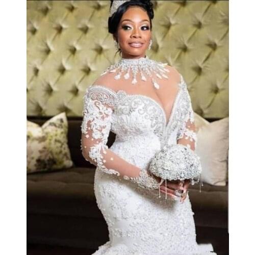 Hot New Arrivals Long Mermaid Wedding Dresses Beading Sleeveless Wedding Gowns Mariage Dresses Robe De Mariee