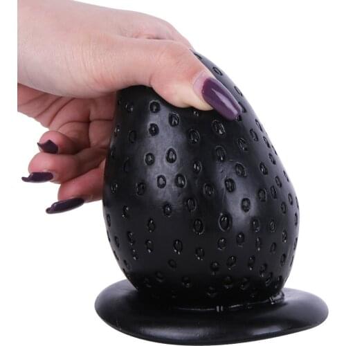 Big Strawberry High Quality PVC Anus Dilator Anal Plug Dildo Pump Women Butt Vagina Stimulate Prostate Massage Sex Toys