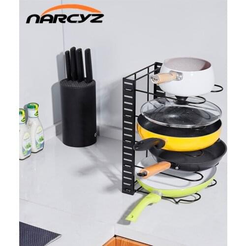 Kichen accessory Kitchen multi-layer pot lid shelf dish chopping board rack iron storage shelf DW-02