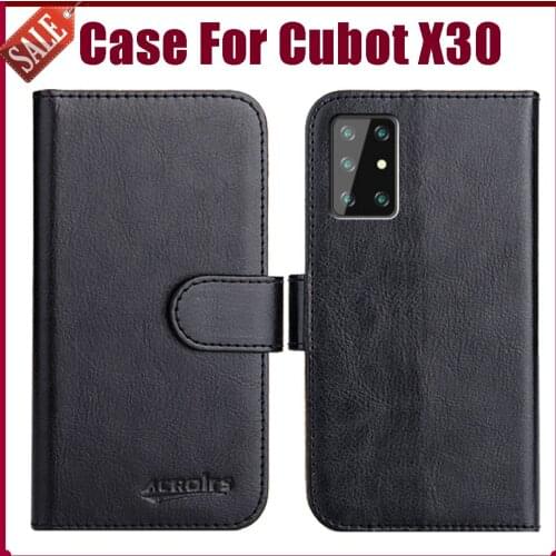 Hot! Cubot X30 Case 6.4" Fashion 6 Colors Flip Soft Leather Wallet Protective Cover For Cubot X30 Case Card Solts Funds