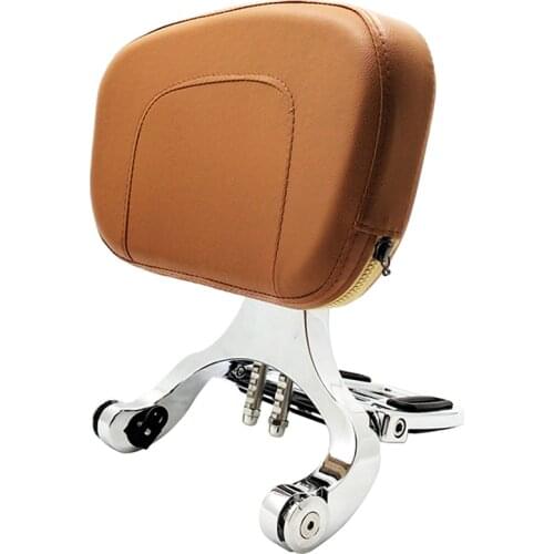 Motorcycle Multi-Purpose Driver Passenger Backrest with Folding Luggage Rack