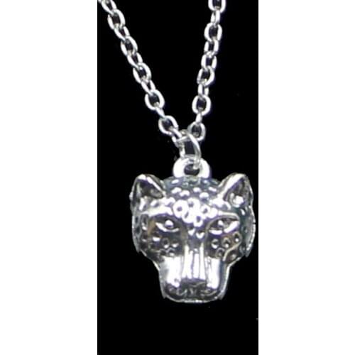 Fashion 19*15mm Panther Leopard Head Pendant Necklace Link Chain For Female Choker Necklace Creative Jewelry party Gift