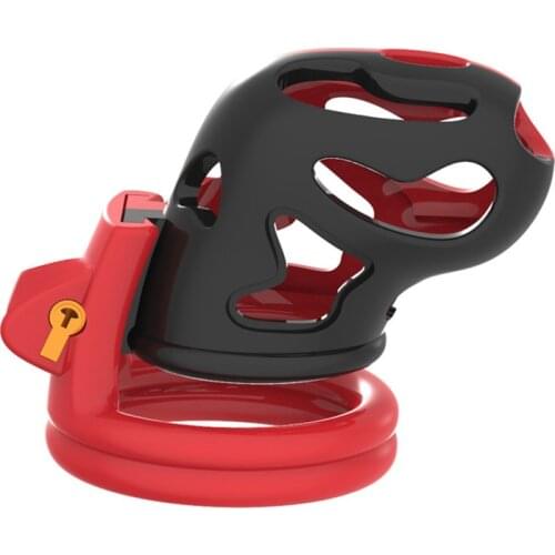 Men Resin Chastity Cage Device Penis Lock With 4Sizes Penis Ring Male Chastity Belt Bdsm Restraint Sex Toys For Men Sex Products