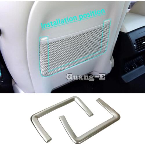 For Jaguar F-PACE F Pace 2016 2017 2018 2019 2020 Car Sticker Styling Cover Interior Back Rear Seat Storage Net Frame Trim