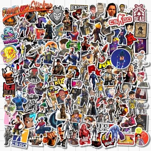 VANMAXX 200 PCS Video Game (4 in 1) Graffiti Stickers Waterproof PVC Decal for Laptop Water Bottle Helmet Bicycle Luggage Car