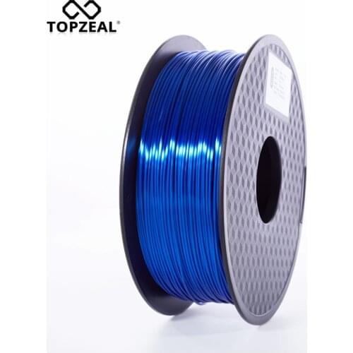 TOPZEAL High Quality Dark Blue Color PLA Silk 3D Printer Filament 1.75mm 1KG Silk Texture Feeling 3D Printing Material