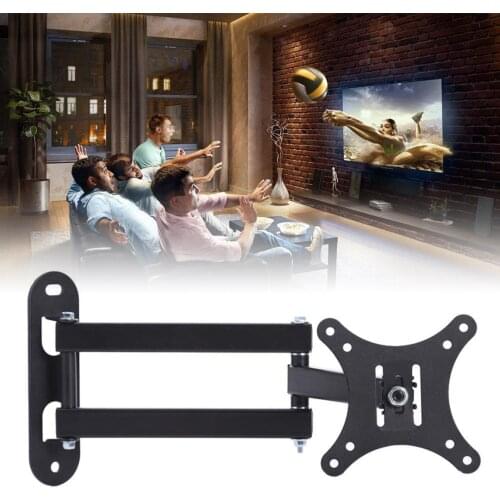 Newest TV Wall Mount Swivel Bracket Adjustable Full Motion TV Stand 10-32Inch LED LCD Flat Screen Holder Load up to 30kg