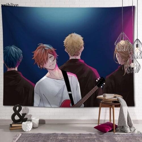 Wall Tapestry Japanese Anime Given Background Decorative Wall Hanging For Living Room Bedroom Dorm Room Home Decor 100x150cm