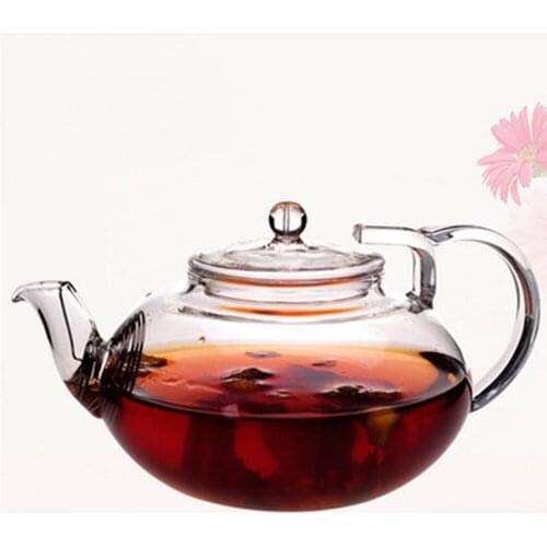 PINDEFANG Artistic 400ml Blooming Tea, Loose Leaf Tea Pot with Glass Strainer Safe Lid Dishwasher, Stovetop Safe Teaset Kettles