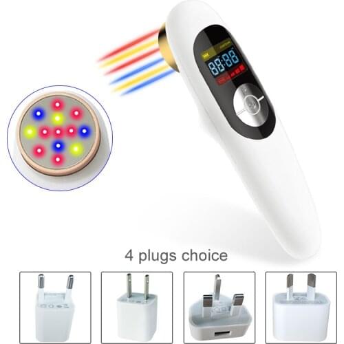 Portable Low Level Cold Laser Therapy Device for Pain Relief Infrared Prostate Treatment 808nm 650nm Physical Therapy Equipment