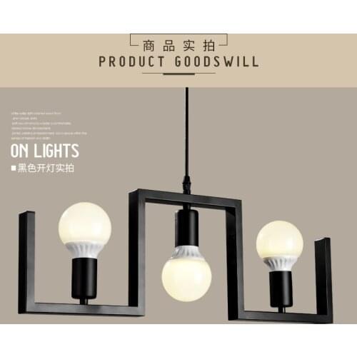 Simple modern fashion shop bar table 3 heads dining room dining room Parlor Pendant Lights