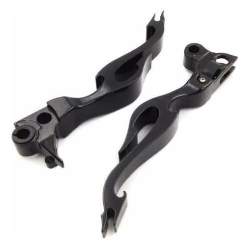 Custom Brake Clutch Levers For Harley Dyna Sportster 1200 883 Black