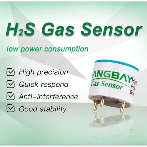 SANGBAG 1PC S4-H2S hydrogen sulfide H2S Sensor Resolution UART Analog Voltage Signal Low Power Consumption for gas detector