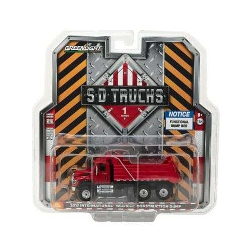 GreenLight 1:64 2017 Construction Dump Truck Alloy Metal Diecast Cars Model Toy Vehicles For Children Boy Toys gift