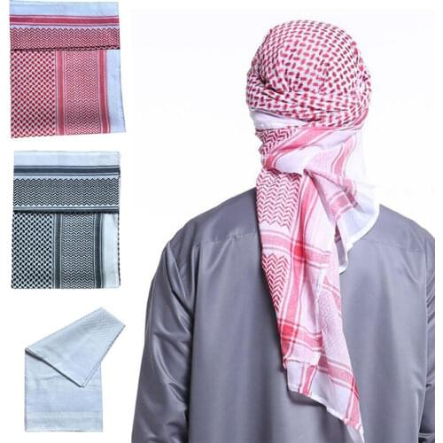 Tactical Shemagh Scarf Arab Keffiyeh Scarf Arabic Cotton Paintball Hunting Camouflage Head Scarf Airsoft Face Mask