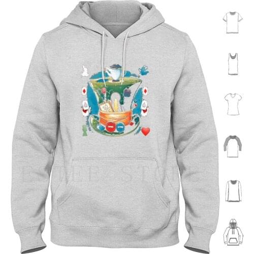 Hoodies Long Sleeve Alice Alice In Chesire Cat Were All Mad Here Alice Glass