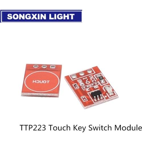 TTP223 Touch Key Switch Module Touching Button Self-Locking/No-Locking Capacitive Switches Single Channel Reconstruction 500pcs