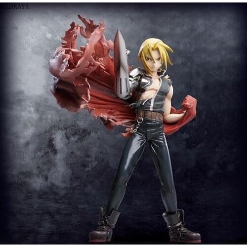 Japanese Anime G.E.M Series Fullmetal Alchemist Edward Elric Body Replaceable Change Face PVC Action Figure Model Toys lelakaya