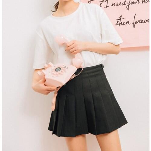 A-Line High Waist Pleated Mini Skirt Satin Skirt Women Fashion Slim Waist Casual Tennis Skirts school Vacation Summer Clothing