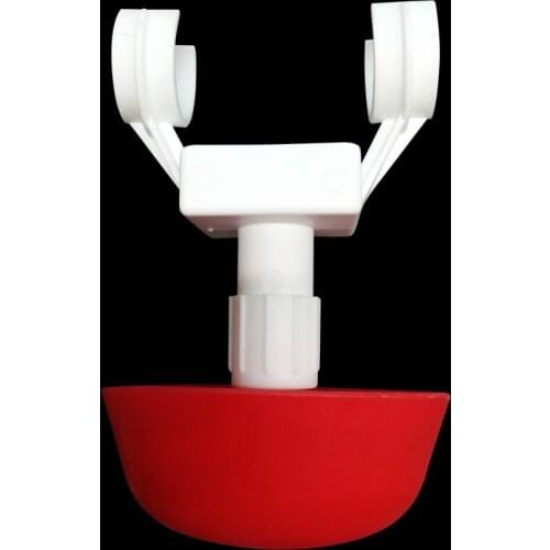10Pcs Chicken Drinking Cups 20-25mm Automatic Poultry Bird Quail Water Nipple Hanging Cup Red Waterer Poultry Farm Drinker