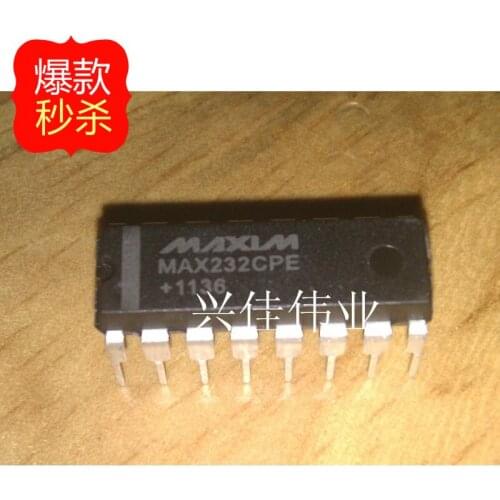 10PCS New MAX232 MAX232CPE MAX232EPE DIP16 chip serial communication converter