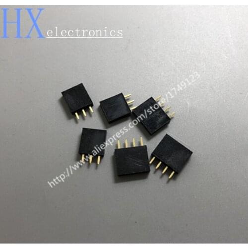 Free shipping 10PCS 2.54mm 2/3/4/5/6/7/8/9/10/12/14/16/20/40 Pin Stright Female Single Row Pin Header Strip PCB Connector