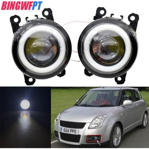 2pcs LED Fog light Kit Angel Eye DRL For Suzuki Grand Vitara 2 JIMNY FJ IGNIS II SWIFT SPLASH ALTO 1998-2015