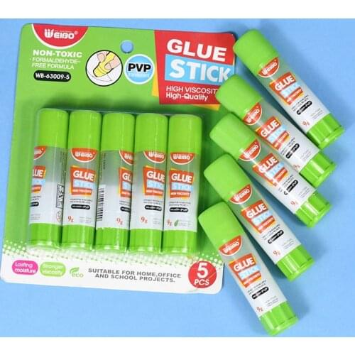 63009-5 Solid Glue Sticks 9g Adhesive Stick Solid Glue for School Home Use Glue School Glue