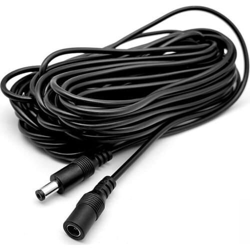 1m 3m 5m 10m 12V CCTV DC Power Cable Extension Cord Adapter Male/Female 5.5mmx2.1mm Security Camera Power Cords& Extension Cords