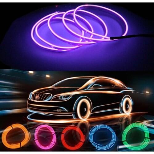 Car Interior Led Decorative Lamp Wiring Neon Strip for Auto DIY Flexible Ambient Light USB Party Atmosphere Diode Light Strip